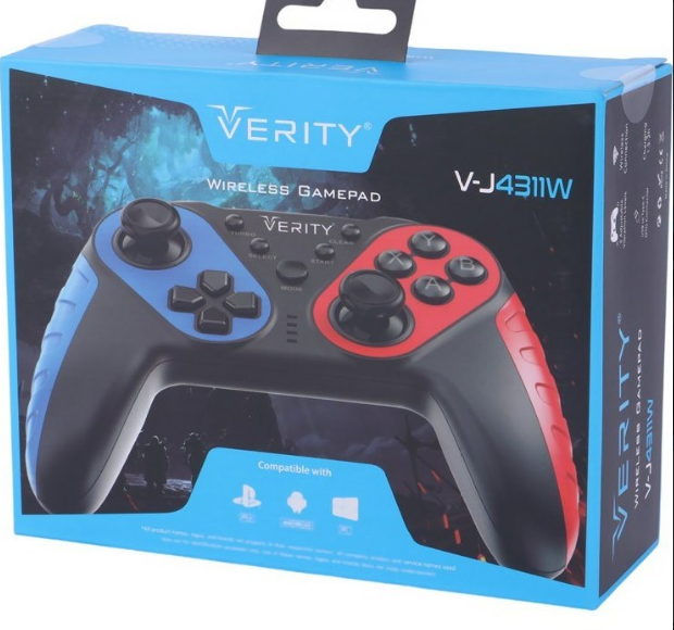 دسته بازی بی سیم شوک دار وریتی Verity مدل V-J4311W