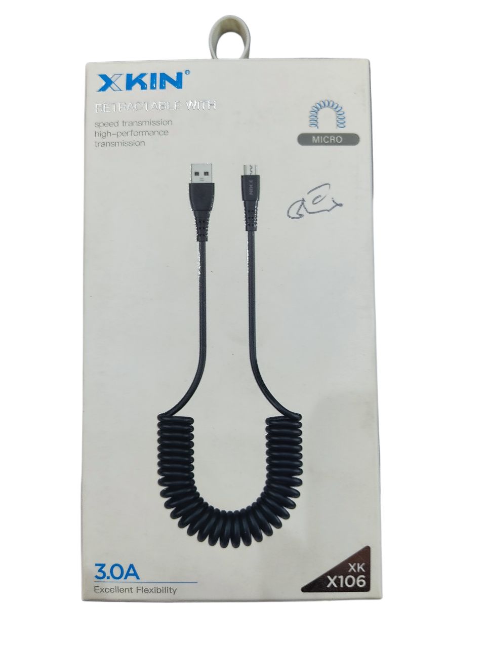 کابل شارژر ایکس کین فنری میکرو (xkin) micro مدل XK X106