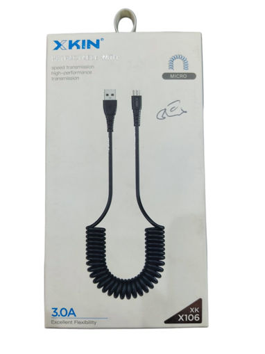 کابل شارژر ایکس کین فنری میکرو (xkin) micro مدل XK X106