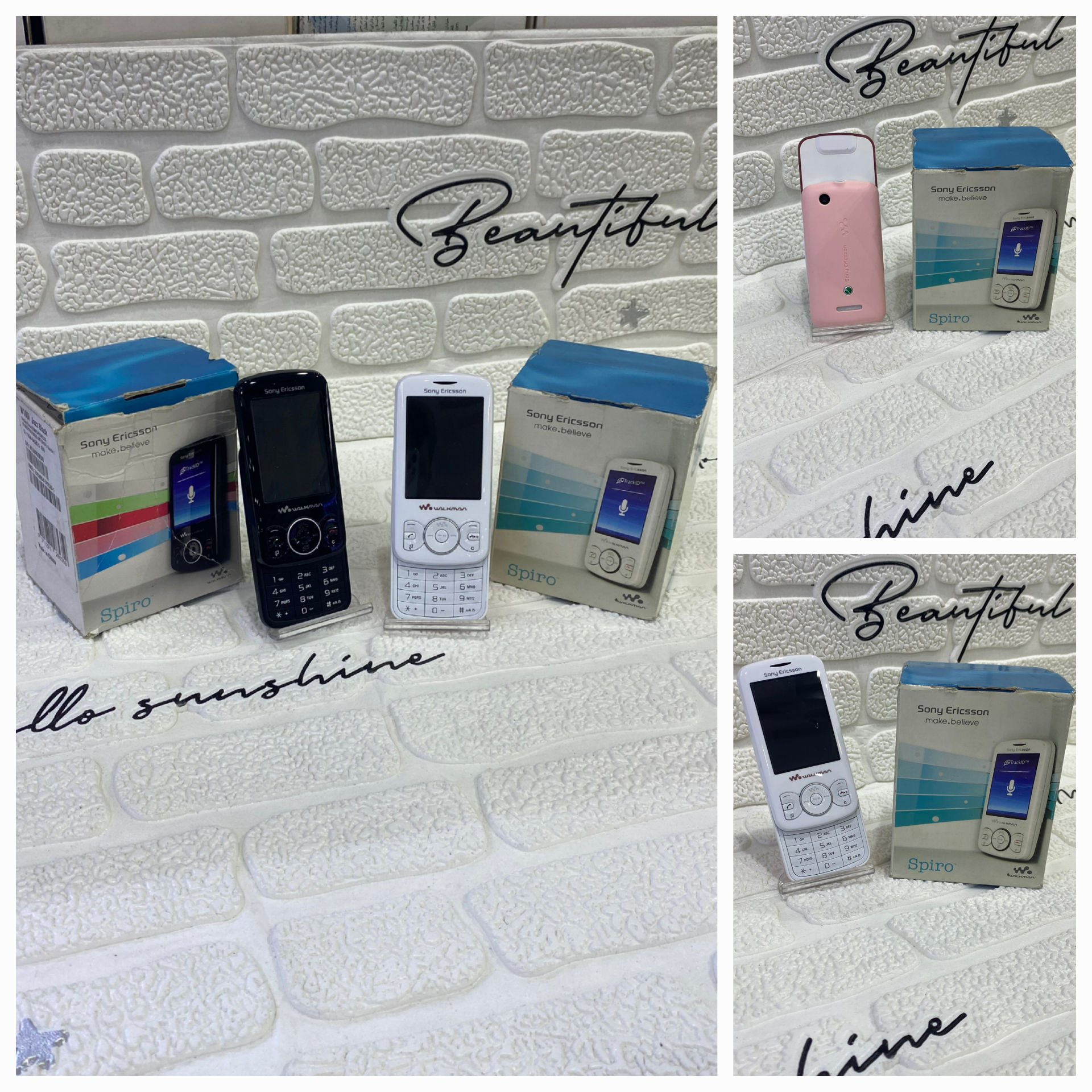 گوشی موبایل سونی Sony Ericsson Spiro ( سفید صورتی مشکی )